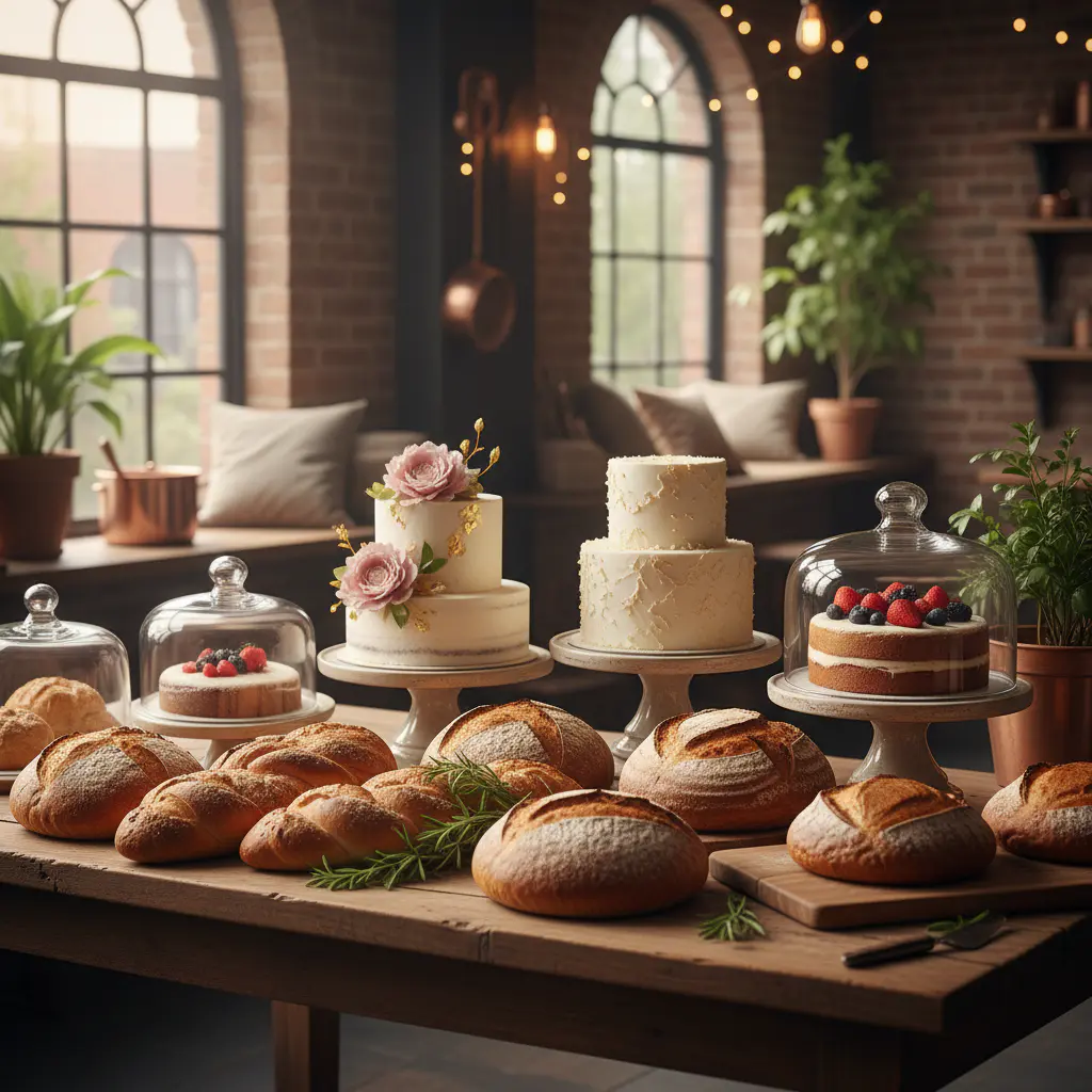 Fresh artisan breads and beautiful custom cakes